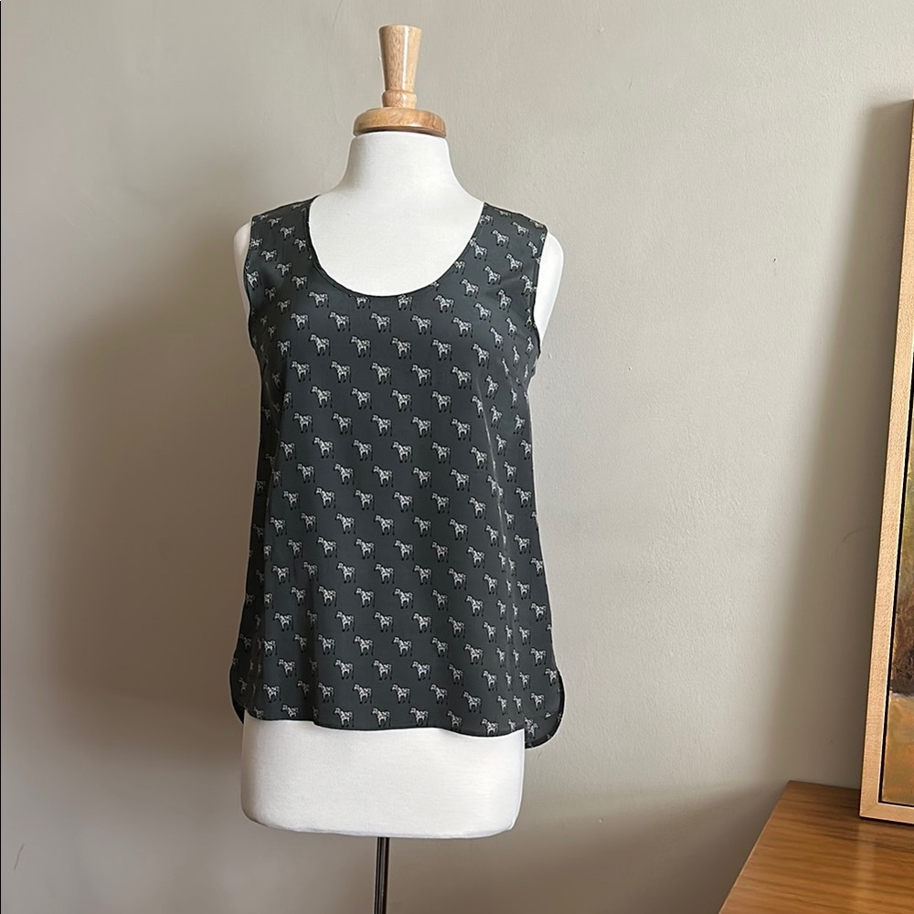 Max Mara Weekend Silk Zebra top